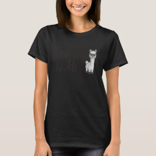 Niedlich No Prob Llama Rainbow Animal Retro Vintag T-Shirt