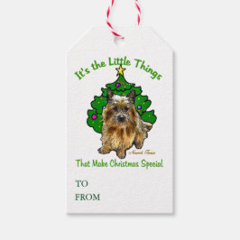 Niedlich Norwich Terrier Christmas Geschenkanhänger