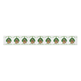 Niedlich Norwich Terrier Christmas Ripsband