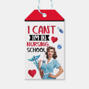 Niedlich Nostalgische Krankenschwester_ Ich bin in Geschenkanhänger