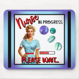 Niedlich Nostalgische Krankenschwester Pinup im Ga Mousepad