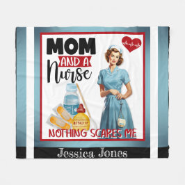 Niedlich Nostalgische Krankenschwester Pinup Mama Fleecedecke