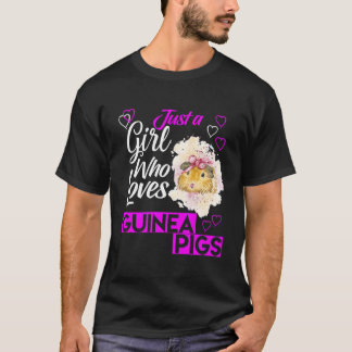 Niedlich nur ein Mädchen, das Guinea Lieben Schwei T-Shirt