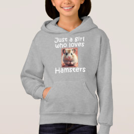 Niedlich nur ein Mädchen, das Hamsters Hammie Lieb Hoodie