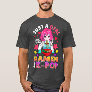 Niedlich nur ein Mädchen, das KPop und Ramen Girls T-Shirt