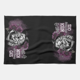 Niedlich nur eine Hexe Geschirrtuch