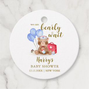 Niedlich Nurse Doctor Teddy Bear Balloon Babydusch Geschenkanhänger