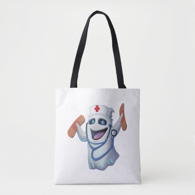 Niedlich Nurse Ghost Halloween (Vorderseite)