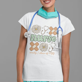Niedlich Nurse Personalisiert Abschluss Geschenk f Tri-Blend Shirt