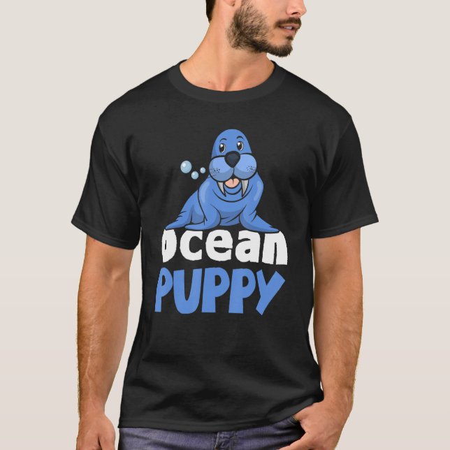 Niedlich Ocean Animal Lover Sea Lion Ocean Puppy S T-Shirt (Vorderseite)
