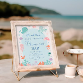 Niedlich Ocean Pastel Mama-osa Bar Baby Duschzeich Poster