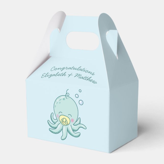 Niedlich Octopus Babydusche Kawaii Geschenkschachtel (Vorderseite)