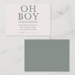 Niedlich Oh, Boy Green Dots Minimal Windeldrehung Begleitkarte