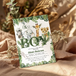 Niedlich Oh Boy Jungle Safari Babydusche Einladung