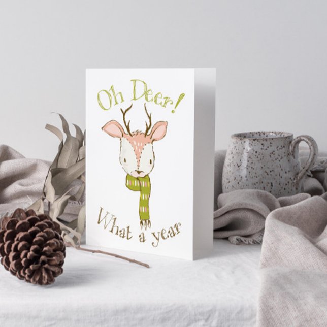 Niedlich Oh Dee Was für ein Jahr Weihnachten Zitat (Get into the holiday spirit with a heartfelt folded christmas card! 🎅)