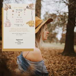 Niedlich Oh Girl Clothes Kinderdusche Einladung