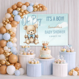 Niedlich Oh Junge, es ist eine Baby-Dusche für Jun Banner