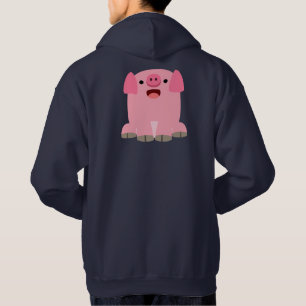 Niedlich Oinking Cartoon Pig Hoodie