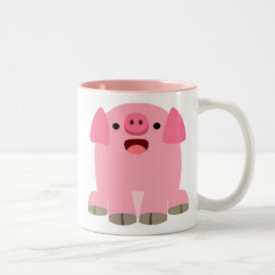 Niedlich Oinking Cartoon Tasse