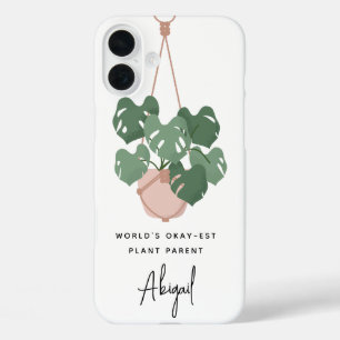 Niedlich Okay Pflanze Eltern Personalisiert iPhone 16 Plus Hülle
