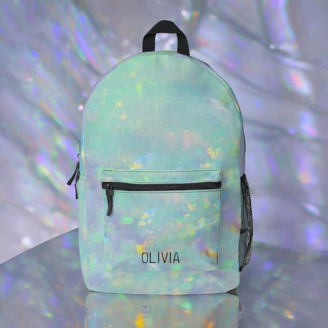 Niedlich Opal Iridescent Monogram Kid's Bedruckter Rucksack (Von Creator hochgeladen)