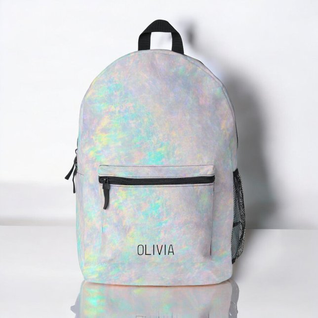 Niedlich Opal Iridescent Monogram Kid's Bedruckter Rucksack (Von Creator hochgeladen)