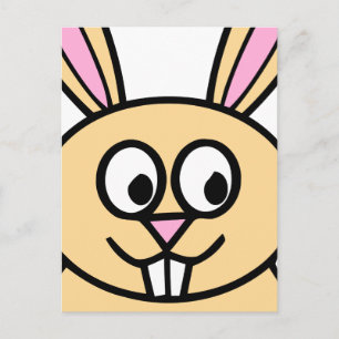Niedlich Orange Bunny Rabbit Postkarte