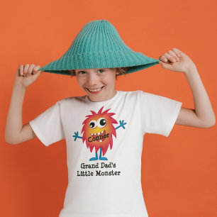 Niedlich Orange Cartoon Monster Funny Fun für Kind T-Shirt