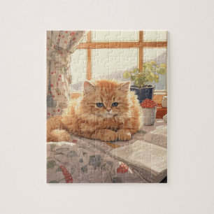 NIEDLICH ORANGE KITTEN JIGSAW PUZZLE