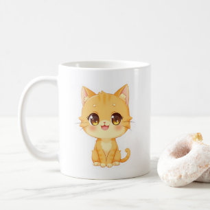 Niedlich Orange Kitten Kaffeetasse