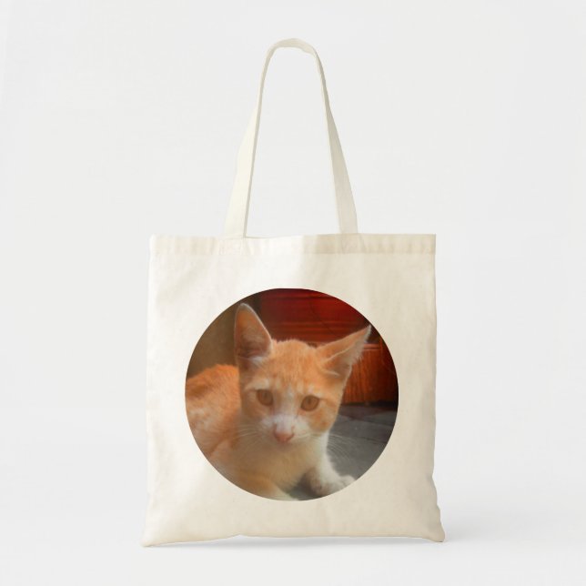 Niedlich Orange Kitty Cat Tragetasche (Vorne)