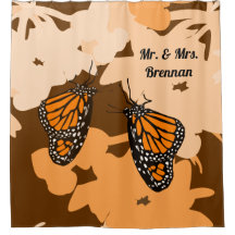 Niedlich Orange Mr. & Mrs. Monarch Butterfly Pair
