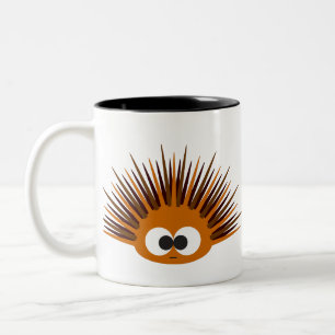 Niedlich Orange Spiny Sea Urchin Zweifarbige Tasse