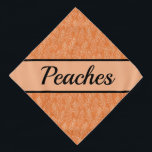 Niedlich Orangefarbenes, individuelles Haustier Halstuch<br><div class="desc">Geben Sie Ihrer Katze oder Ihrem Hund einen Stil,  während Sie spazieren gehen,  indem Sie diese niedlich orangefarbene,  individuell gestaltete Haustierbandana mit einem hübsch orangefarbenen botanischen Muster und einem schlichten schwarzen Rahmen aufsetzen. Passen Sie den beliebten Text mit dem Namen Ihres Tieres an,  um eine einzigartige Touch zu erhalten.</div>