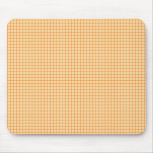 Niedlich orangefarbenes kleines Gittermuster auf B Mousepad