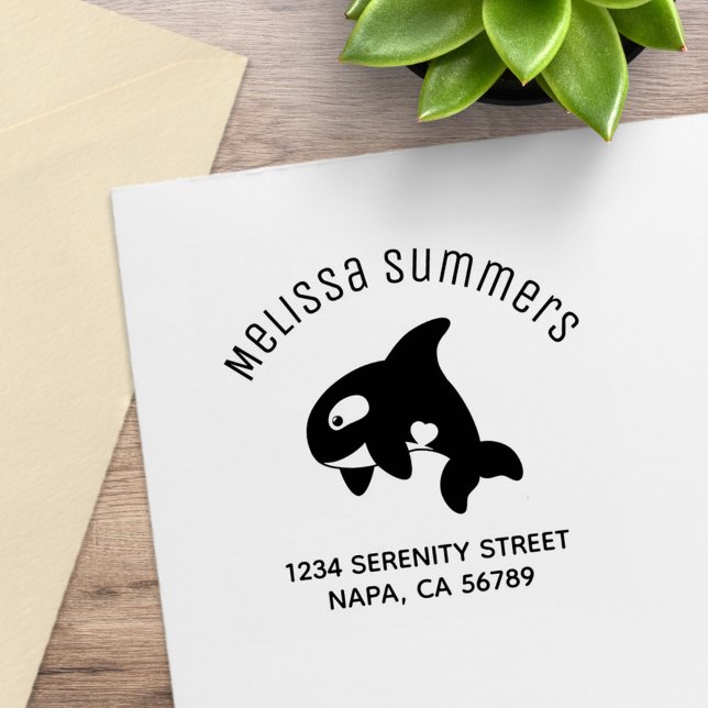 Niedlich Orca Whale Arch Address Gummistempel (Von Creator hochgeladen)