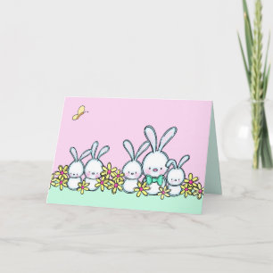 Niedlich OsterBunniekarte Feiertagskarte