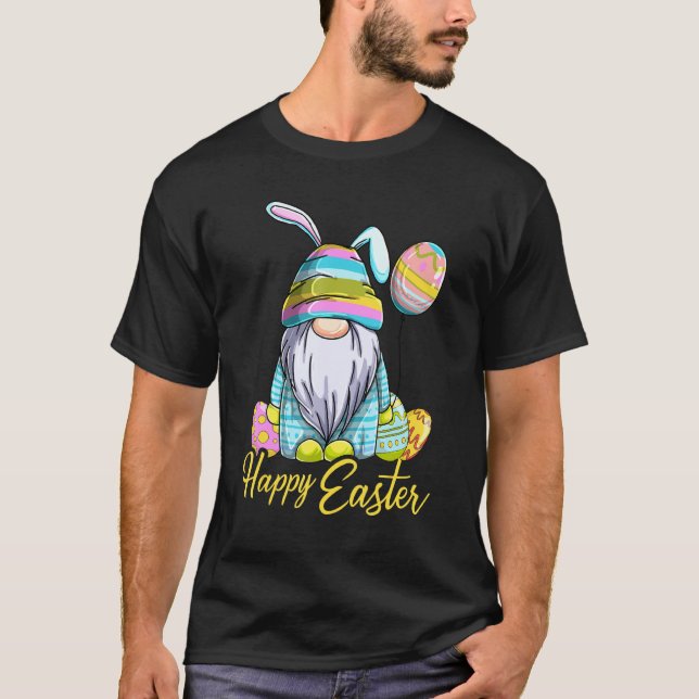 Niedlich Ostereier Jagdkorb Niedlich Happy E T-Shirt (Vorderseite)