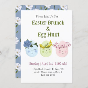 Niedlich Osterfeiertag Einladung zur Eizelljagd