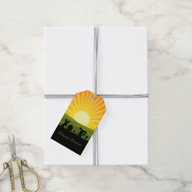 Niedlich Ostergebälk Geschenkanhänger (Mit Garn)