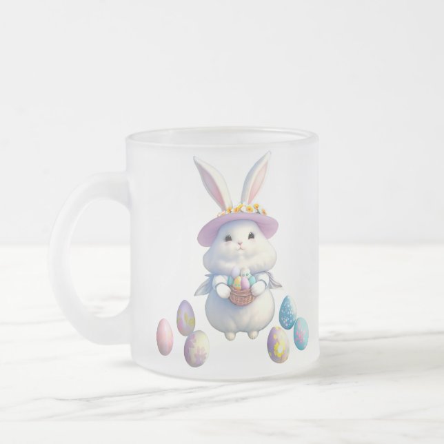 Niedlich Osterhase 01 Mattglastasse (Links)