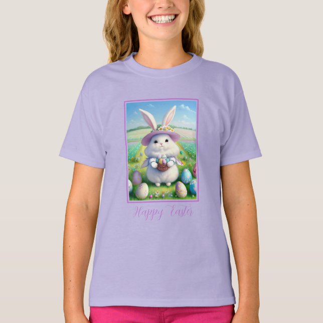 Niedlich Osterhase 01 T-Shirt (Vorderseite)