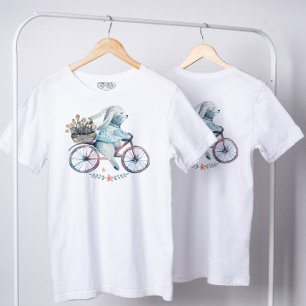 Niedlich Osterhase auf dem Bike T-Shirt