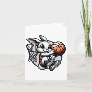 Niedlich Osterhase Dunk Squad Basketball Karte