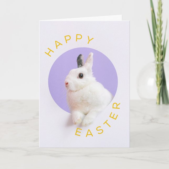 Niedlich Osterhase Feiertagskarte (Vorderseite)