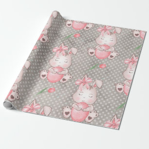 Niedlich Osterhase Geschenkpapier