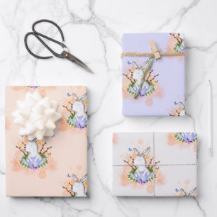 Niedlich Osterhase Geschenkpapier Set