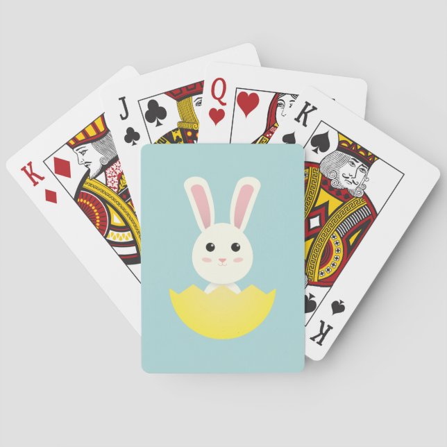 Niedlich Osterhase I Spielkarten (Rückseite)