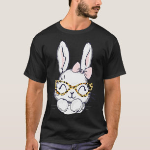Niedlich Osterhase mit Geparden-Brille für Mama T-Shirt