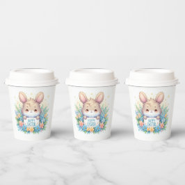 Niedlich Osterhase Osterfest Pappbecher